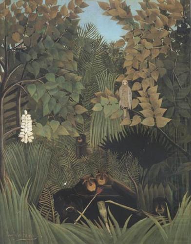 Henri Rousseau Joyous Jokesters china oil painting image